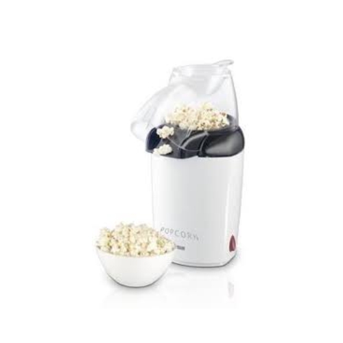 Deze popcornmaker van Severin maakt popcorn met hete lucht in 2,5 minuten! De transparante deksel is geïntegreerd met een schep om bij te vullen. Verder is deze popcornmaker uitgerust met een non-slip onderkant.