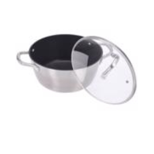 Deze kookpan van EH is gemaakt van gesmeden aluminimum en wordt geleverd met glazen deksel. Je kunt deze pan perfect gebruiken voor het koken van groenten, soepen en pasta. De pan heeft een stevige koudgreep waardoor het handvat minder snel warm wordt.
