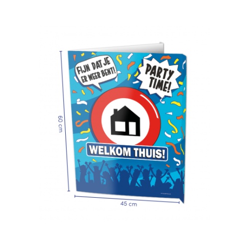 De afmeting van deze grote Window Signs zijn met 60 x 45 centimeter de perfecte decoratie aan deuren en ramen en zo is er direct te zien waar er wat te vieren valt. Ze zijn gemaakt met meerdere kroonleeftijden en diverse andere thema's.