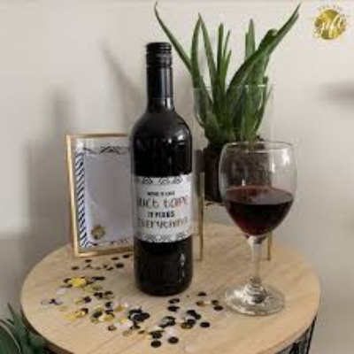 Fles wijn Rood Flessie voor de sfeer