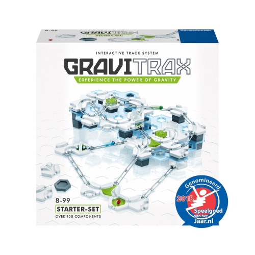 Maak kennis met zwaartekracht met de GraviTrax Starterset van Ravensburger GraviTrax is een nieuw STEM baansysteem van Ravensburger! Gebruik je fantasie om banen vol actie te bouwen en breng de balletjes aan het rollen!