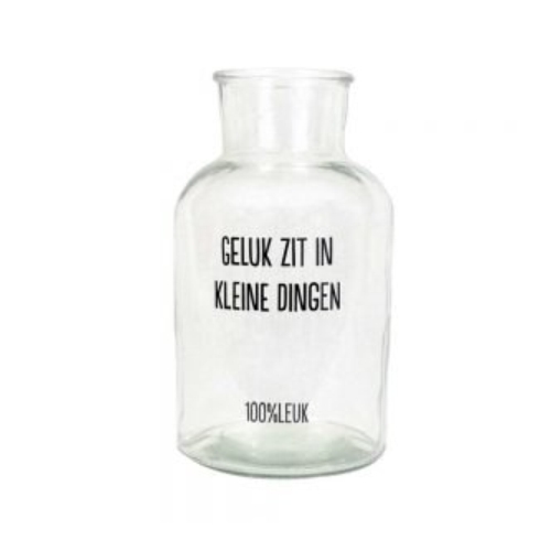 Wat istie LEUK hè, deze vaas. Geniet van de kleine dingen!
Deze wil je toch hebben!
Maak het gezellig met een veldboeket of leuk leuke pluimen of zet hem op je aanrecht doe je keukengerei erin.