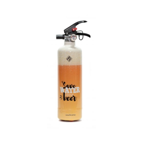 Fire Art Save Water Drink Beer