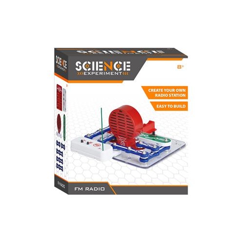 Met deze set kan je zelf een werkende FM radio bouwen. De set werkt op 3 AA/R6 batterijen (niet inbegrepen).   De set bevat alle benodigdheden om de radio te bouwen.   Science Maak Je Eigen FM Radio is geschikt voor kinderen vanaf 8 jaar.