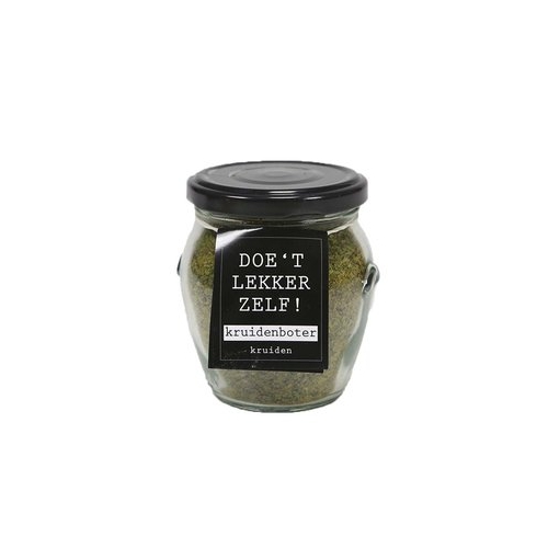 Kruidenbotermix. Een mix van verschillende kruiden om een ambachtelijke kruidenboter of kruidenolie mee te maken. Lekker voor bij bijvoorbeeld stokbrood.