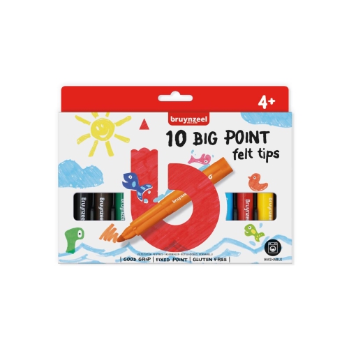 Bruynzeel Big Point Viltstiften 10 Stuks 
