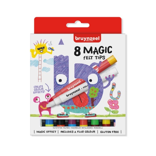 Tover de mooiste kleuren tevoorschijn met de magische viltstiften van Bruynzeel Ben jij ook zo dol op magie? Verras nu jouw vrienden met je eigen tovertruck!