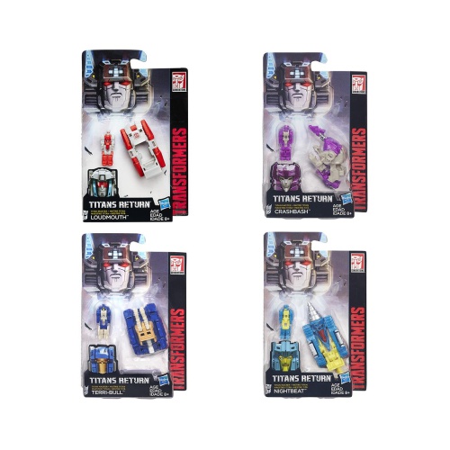Beleef de spannendste avonturen met het Transformers Generations Titan Masters Assortiment De strijd van de Transformers ontploft in een onbekend gebied wanneer de Titans terugkeren!