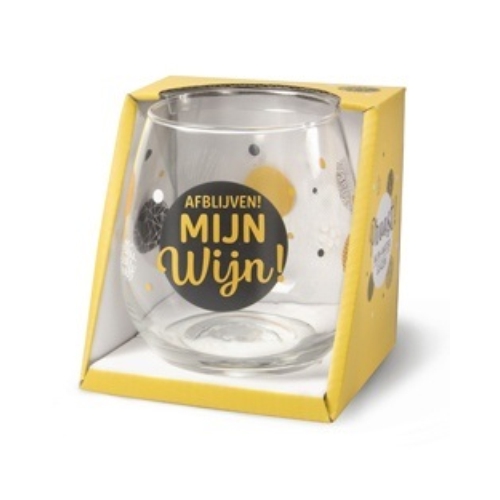 Wijnglas Afblijven, mijn Wijn
