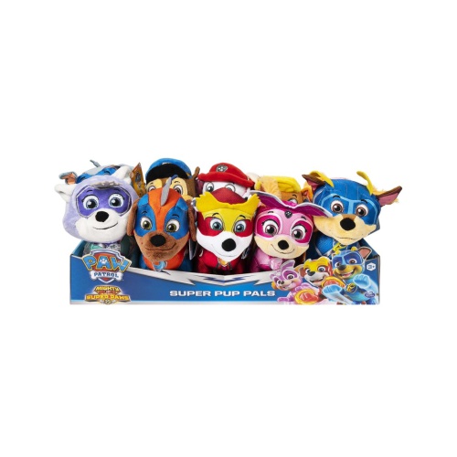 Kinderen kunnen knuffelen en spelen met de Paw Patrol Pluche Assorti. Bevat pups en Superpups. Geschikt vanaf 3 jaar.