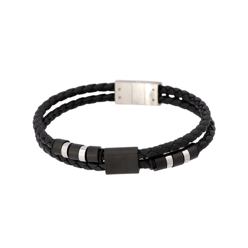 iXXXi armband uit de Men collectie met een leren band en metalen details. Deze armband is verkrijgbaar in twee lengtematen, maat 20.5 cm en maat 21.5 cm.
Levertijd 3 a 4 werkdagen.