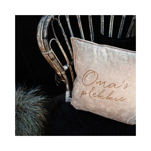 100% Leuk Velvet Kussen Mama's Plekkie