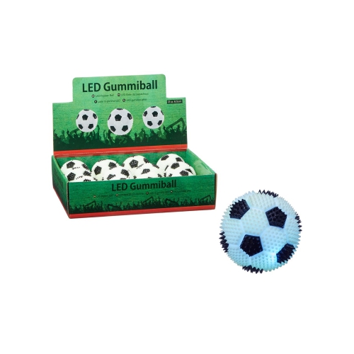 Ga lekker over rollen met deze leuke LED Gummiball. Nog leuker is het om in donker over te rollen zodat je de bal helemaal verlicht ziet!
