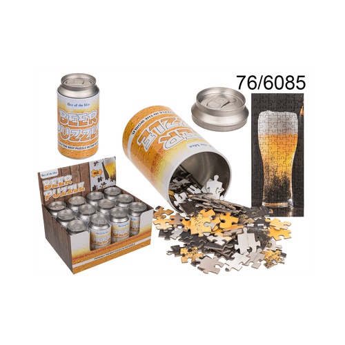 Leuk cadeau voor de bierliefhebber. Verpakt in een blikje bier!
Puzzel bestaat uit 102 stukjes, moet te doen zijn....