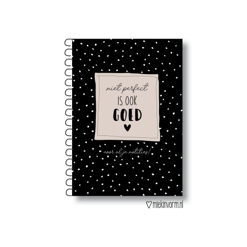 Notitieboek Niet Perfect is ook Goed