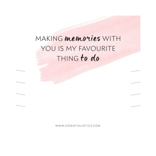 Kaartje Making Memories  With You, Best Thing To Do