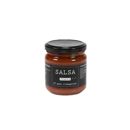 Tortilla dip saus met tomaat. Een heerlijke chunky dipsaus bereid met alleen verse ingrediënten waaronder de beste tomaten, uitjes, paprika en natuurlijk jalapeño peper.