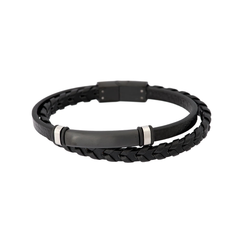 iXXXi armband uit de Men collectie met een leren band en metalen details. Deze armband is verkrijgbaar in twee lengtematen, maat 20.5 cm en maat 21.5 cm.
Levertijd 3 a 4 werkdagen.