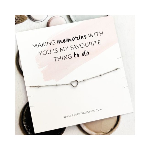 Essentialistics Bracelet Open Heart Zilver