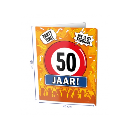 De afmeting van deze grote Window Signs zijn met 60 x 45 centimeter de perfecte decoratie aan deuren en ramen en zo is er direct te zien waar er wat te vieren valt. Ze zijn gemaakt met meerdere kroonleeftijden en diverse andere thema's.
