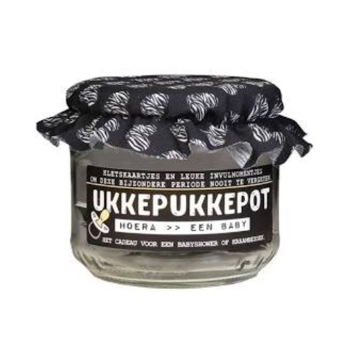 BabyKlets
Een super cadeautje voor babyshower of kraambezoek.
Kletskaartjes en bewaarkaartjes maken dit potje een verrassend geheel.
