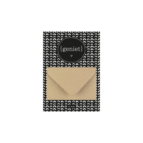 Met deze geldkaart wordt geld geven zoveel leuker! Op de achterzijde van de kaart kan nog een lief tekstje geschreven worden. De kraskaart wordt geleverd met een witte envelop.

Afmeting geldkaart: 10,5 x 14,8 cm