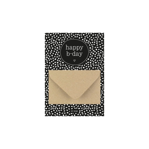 Met deze geldkaart wordt geld geven zoveel leuker! Op de achterzijde van de kaart kan nog een lief tekstje geschreven worden. De kraskaart wordt geleverd met een witte envelop.

Afmeting geldkaart: 10,5 x 14,8 cm