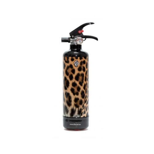 Een originele designblusser met toffe panterprint!. Altijd een brandblusser binnen handbereik, geschikt voor elke brandhaard. Een praktisch en decoratief cadeau, maar ook een mooie blikvanger in uw keuken.