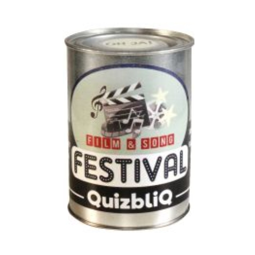 Festival  quizbliq ! Quizzen is nog nooit zo HOT geweest.

Maar liefst 120 vragen en antwoorden in een groovy retrolook blik.