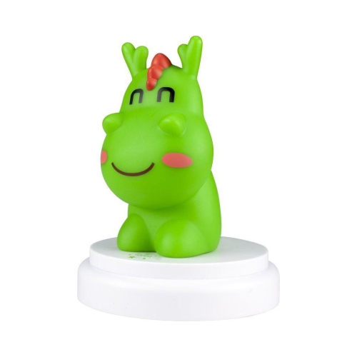 Schattig nachtlampje; de Cute Dragon gaat vanzelf uit na een half uur.
Kinderen hebben een rijke fantasiewereld. Hun wereld is bevolkt met prinsessen, draken, monsters, helden en spoken.