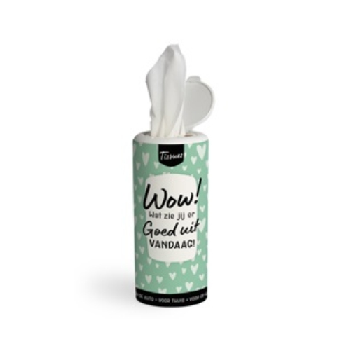 Tissues zijn altijd praktisch om bij je te hebben. De Tissue Dispenser zijn mooi en kleurrijke vormgegeven. Door hun neutrale design en handige vorm overal geplaatst kunnen worden. Ook past deze dispenser precies in de bekerhouder van een auto.