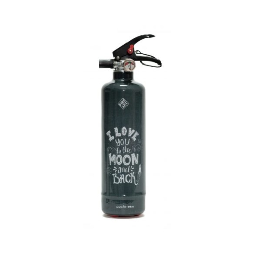 Love you to the Moon and  Back ..Altijd een brandblusser binnen handbereik, geschikt voor elke brandhaard. Een praktisch en decoratief cadeau, maar ook een mooie blikvanger in uw keuken.