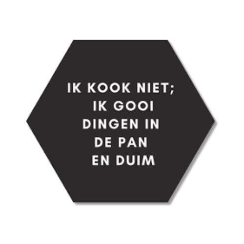Pannenonderzetter Ik Kook Niet