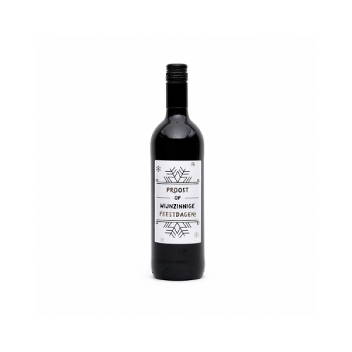 De mooiste tijd van het jaar vier je met familie, vrienden en collega's. Met wie maak jij deze mooie fles wijn open?

Deze fles wijn met mooie kerst etiket is leuk om te geven en te krijgen. Het is een uniek cadeau voor in een kerstpakket, om mee te nem