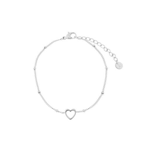 Essentialistics Bracelet Open Heart Zilver