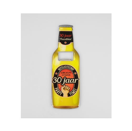 Grappige bieropeners met belangrijke kroonleeftijden of met naam of leuke tekst.
De bieropeners zijn magnetisch dus erg praktisch in gebruik!
Leuk om te geven bij speciale gelegenheden.