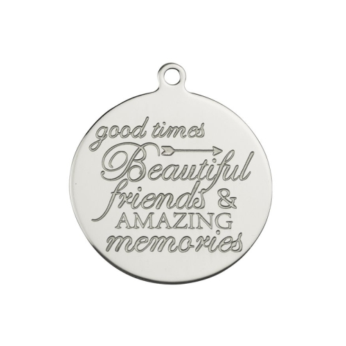 Pinkiezz stainless steel munt. De munt is 40mm groot en daarmee echt een eyecatcher de munt is net als alle andere items voor aan de Pinkiezz muntketting gemaakt van stainless steel