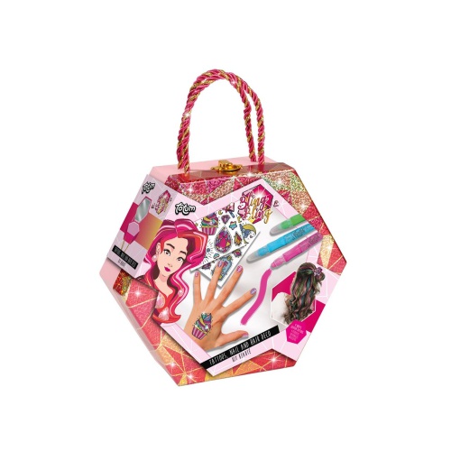 Bling Roze Tattoo Nail Hair Totum