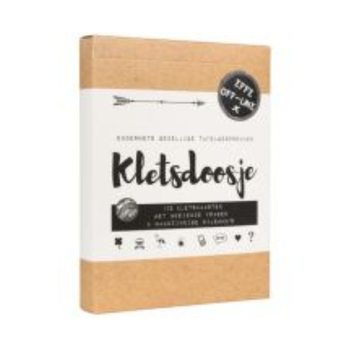De compacte versie van de Kletspot ideaal voor onderweg of op reis. 108 vragen die gegarandeerd gaan zorgen voor hilarische, lachwekkende en gezellige momenten.