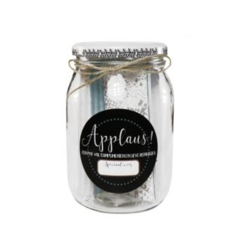 Voor iedereen die een dikke dankjewel verdient.

Schrijf op de kaartjes een complimentje of mooi berichtje en je hebt een prachtig persoonlijk cadeau.